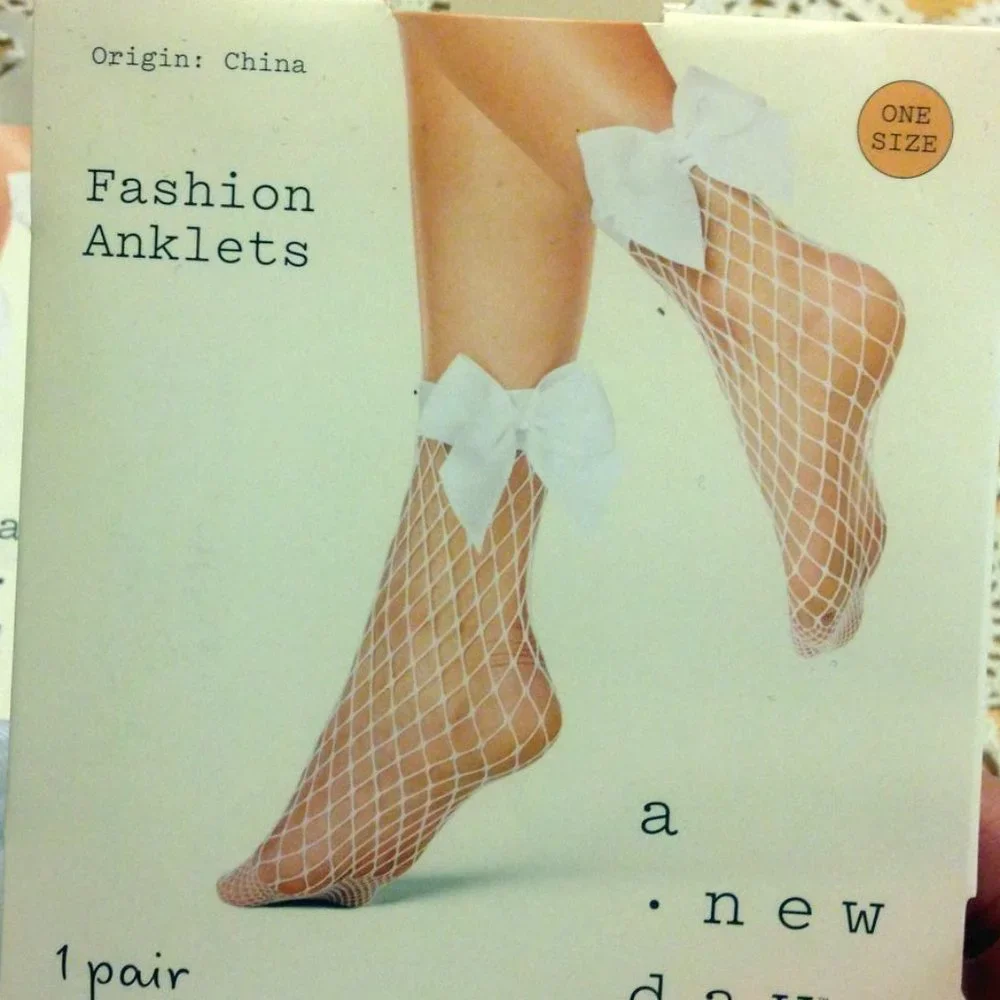 Two new pair of fishnet women's ankle socks from a new day / Target